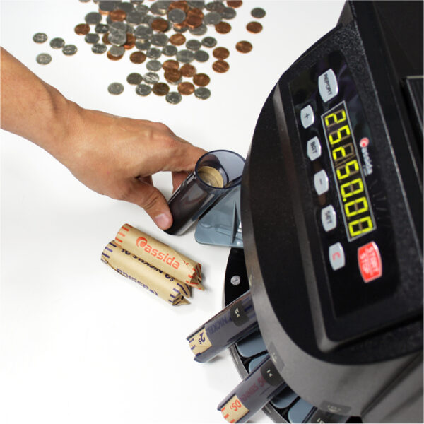 business-grade electronic coin sorter, counter and roller