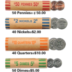 Gunshell Coin Wrappers – US denominations