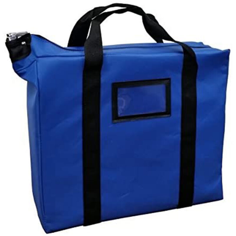 Locking zipper bank bags