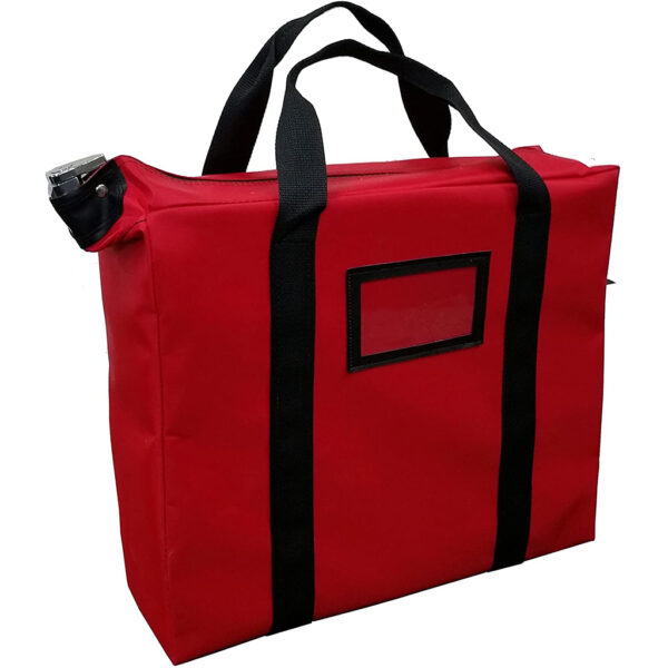 Locking zipper bank bags