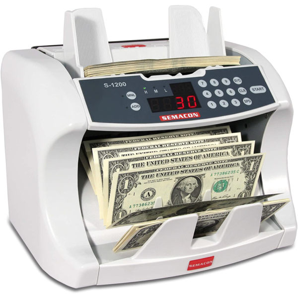 Semacon S-1200 – high-speed, bank grade currency counter