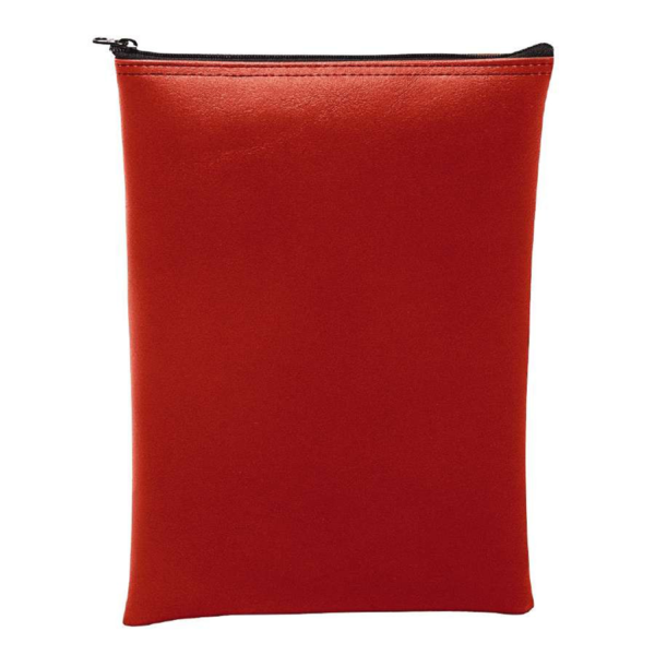 Red Vertical Zipper Bag