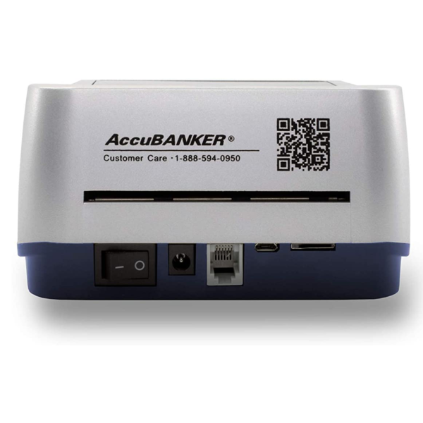 AccuBANKER D470 – four-way orientation counterfeit detector